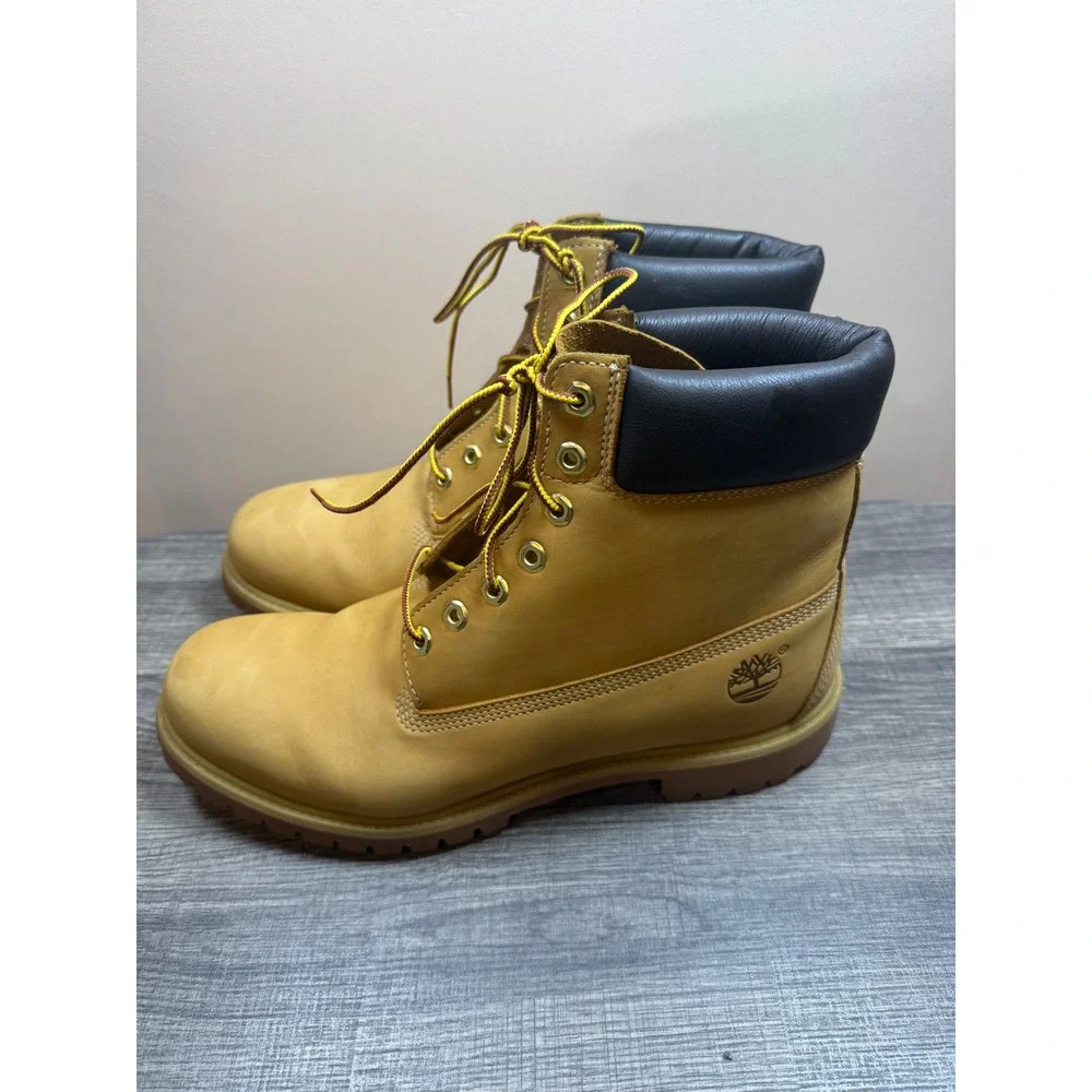 Timberland 6 Inch Premium Waterproof Boots Wheat Nubuck Mens 10061